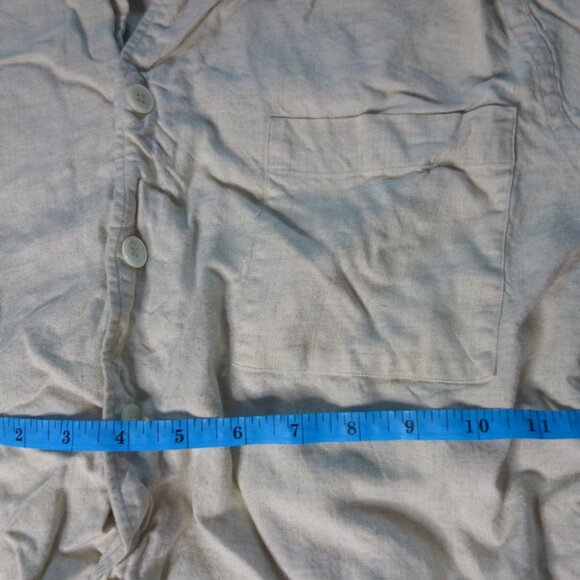 Ecole de Pensee Size 50 Button Down Made in Portugal Short Sleeve Shirt - Picture 4 of 13